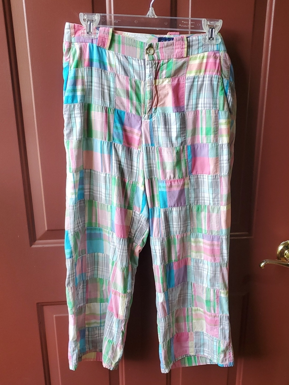 Cape Madras Prepster Y2k  Patchwork Capris 8